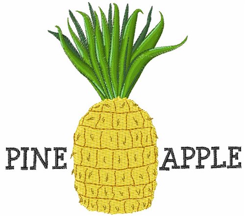 Pine Apple Machine Embroidery Design