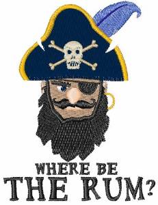 Picture of Where Be Rum Machine Embroidery Design
