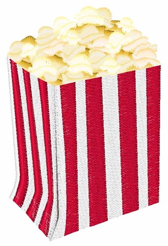 Popcorn Bag Machine Embroidery Design