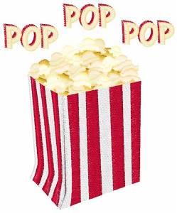 Picture of Pop Popcorn Machine Embroidery Design