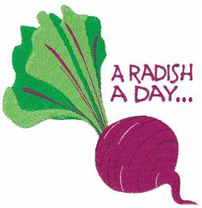 Picture of Radish A Day Machine Embroidery Design