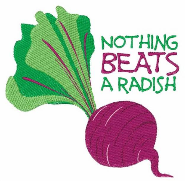 Picture of Nothing Beats Radish Machine Embroidery Design