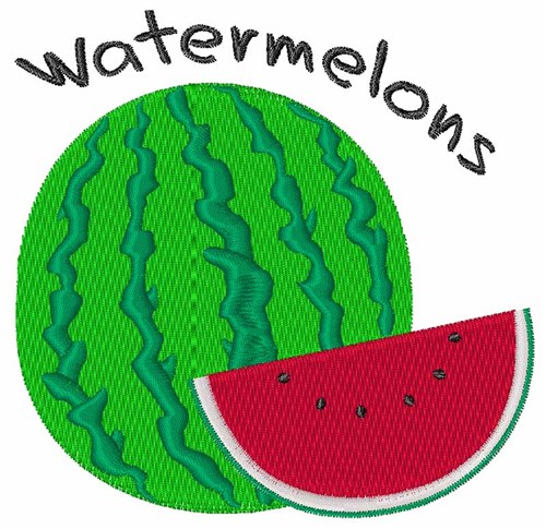 Watermelons Machine Embroidery Design