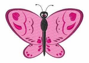 Picture of Pink Butterfly Machine Embroidery Design