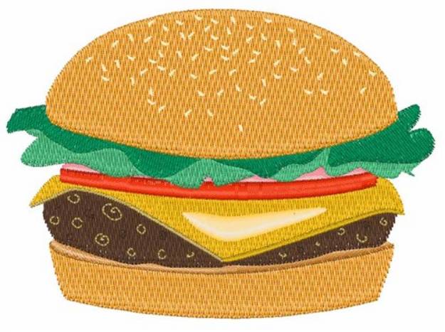Picture of Hamburger Machine Embroidery Design