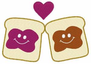 Picture of Love Sandwich Machine Embroidery Design