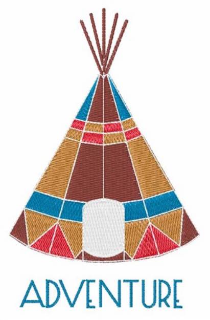 Picture of Adventure Teepee Machine Embroidery Design