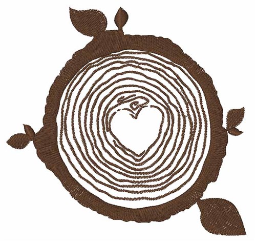 Tree Rings Machine Embroidery Design