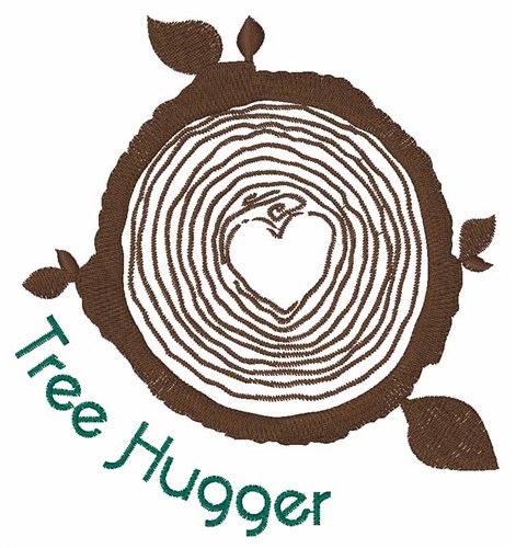 Tree Hugger Machine Embroidery Design
