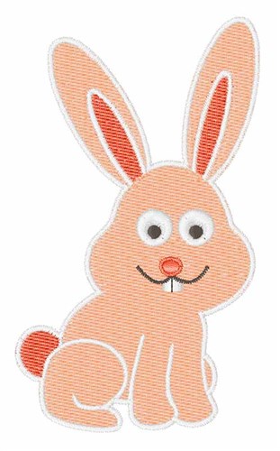 Cartoon Bunny Machine Embroidery Design