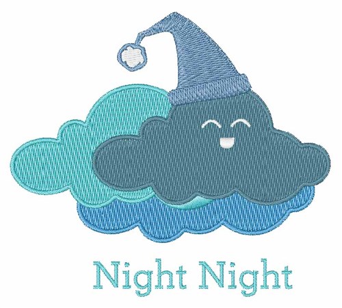 Night Night Machine Embroidery Design