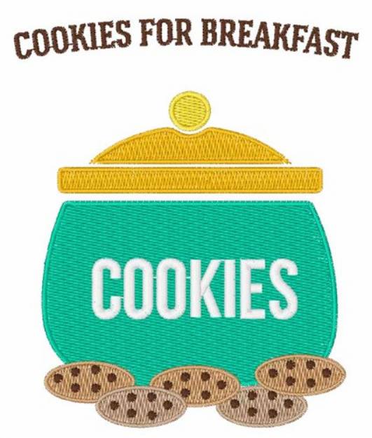Picture of Cookies For Breakfast Machine Embroidery Design