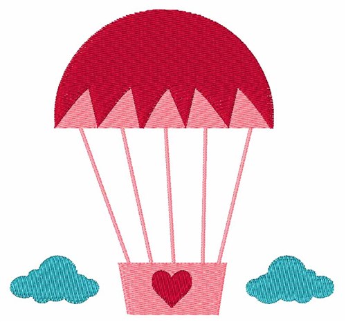 Ballon In Sky Machine Embroidery Design