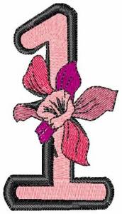 Picture of Iris Font Number 1 Machine Embroidery Design