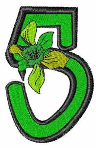 Picture of Iris Font Number 5 Machine Embroidery Design