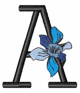 Picture of Iris Font A Machine Embroidery Design