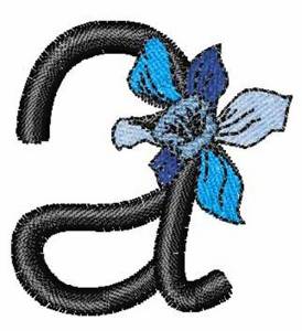 Picture of Iris Font a Machine Embroidery Design