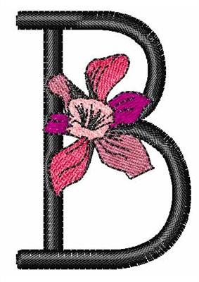 Iris Font B Machine Embroidery Design