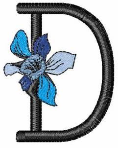 Picture of Iris Font D Machine Embroidery Design