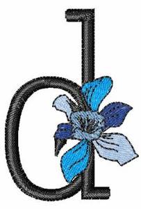 Picture of Iris Font d Machine Embroidery Design