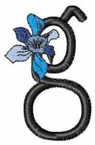 Picture of Iris Font g Machine Embroidery Design
