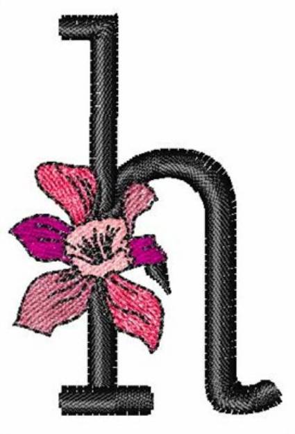 Picture of Iris Font h Machine Embroidery Design