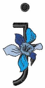 Picture of Iris Font j Machine Embroidery Design