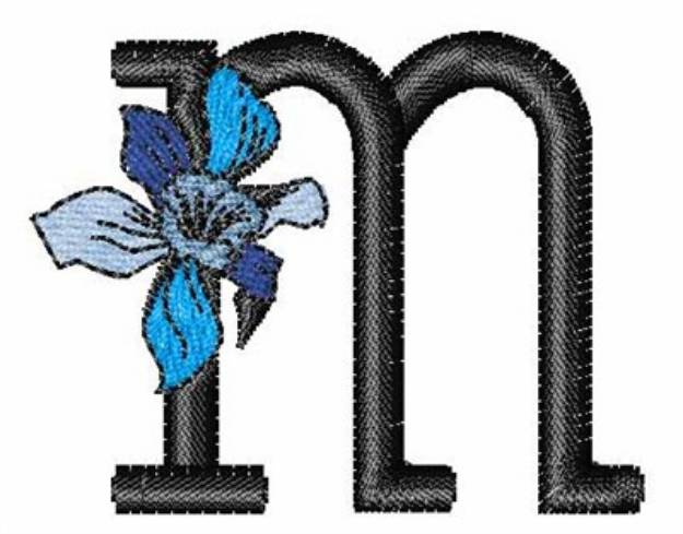 Picture of Iris Font m Machine Embroidery Design