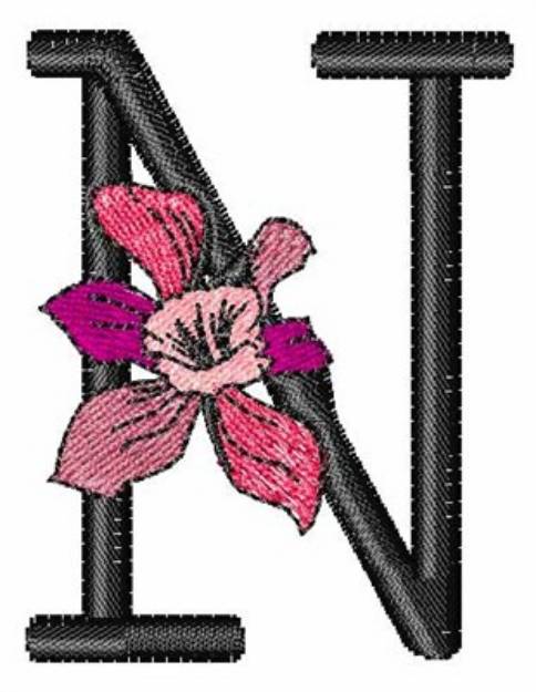 Picture of Iris Font N Machine Embroidery Design