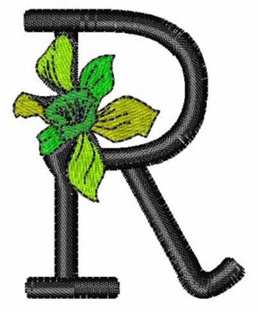 Picture of Iris Font R Machine Embroidery Design