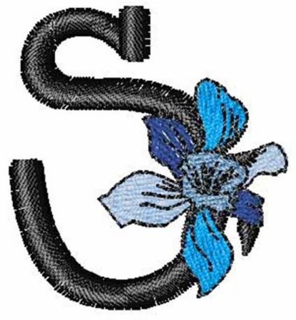 Picture of Iris Font s Machine Embroidery Design