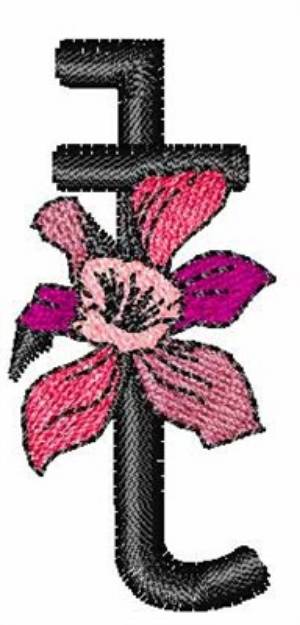 Picture of Iris Font t Machine Embroidery Design