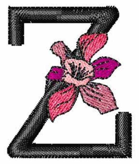 Picture of Iris Font z Machine Embroidery Design