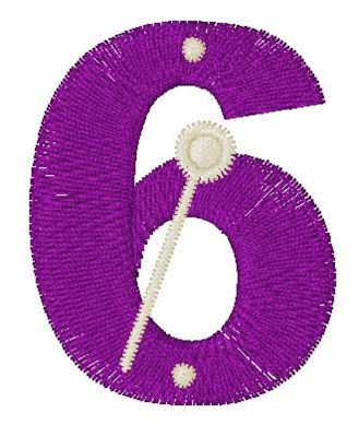 Xylophone Number 6 Machine Embroidery Design