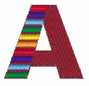 Picture of Xylophone Font A Machine Embroidery Design