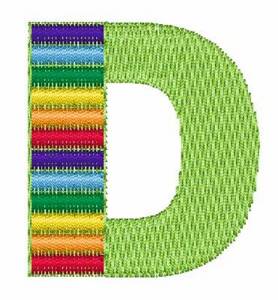Picture of Xylophone Font D Machine Embroidery Design