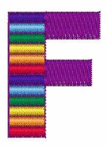 Picture of Xylophone Font F Machine Embroidery Design