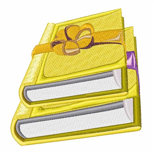 School Books Machine Embroidery Design