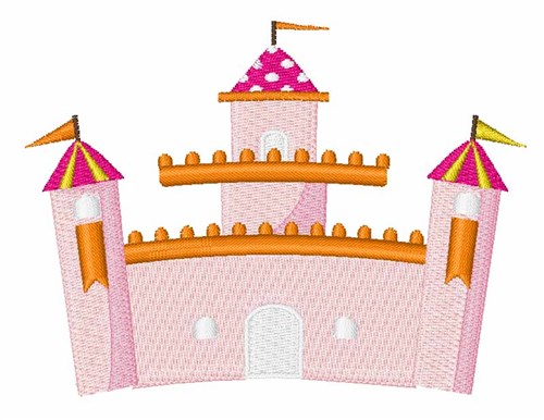 Fantasy Castle Machine Embroidery Design