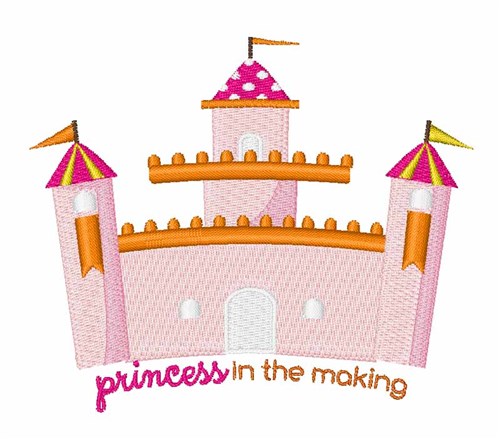Princess In Making Machine Embroidery Design