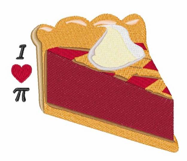 Picture of I Love Pie Machine Embroidery Design