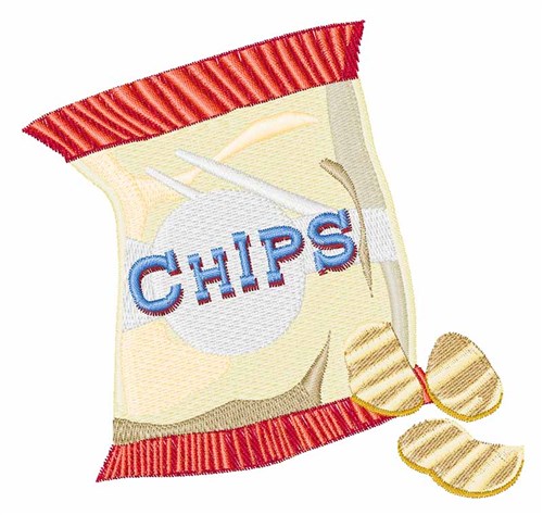 Chips Bag Machine Embroidery Design