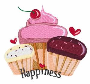 Picture of Cupcake Happiness Machine Embroidery Design