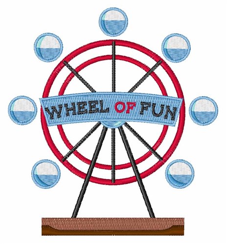 Wheel Of Fun Machine Embroidery Design