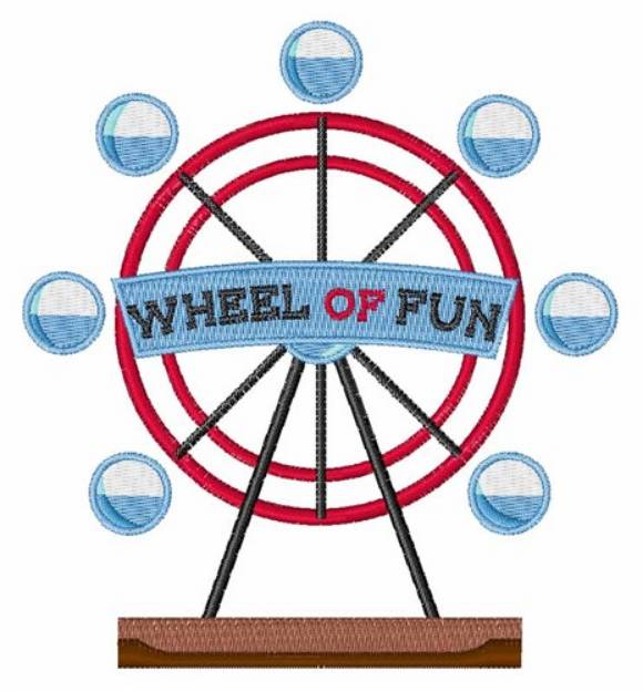 Picture of Wheel Of Fun Machine Embroidery Design