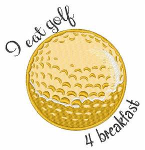 Picture of Golf 4 Breakfast Machine Embroidery Design