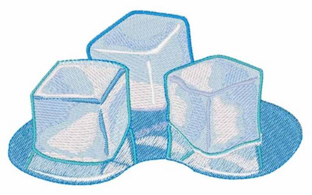 Picture of Ice Cubes Machine Embroidery Design