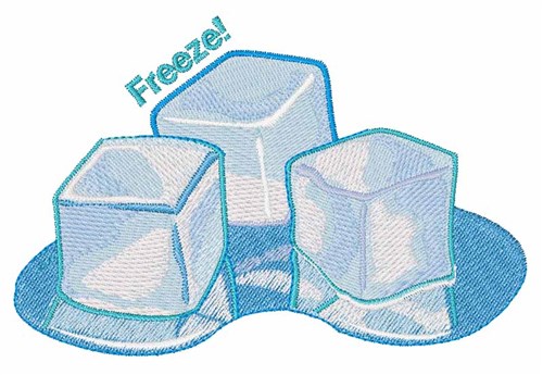 Freeze Ice Machine Embroidery Design