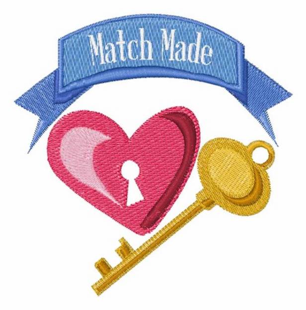 Picture of Match Made Machine Embroidery Design