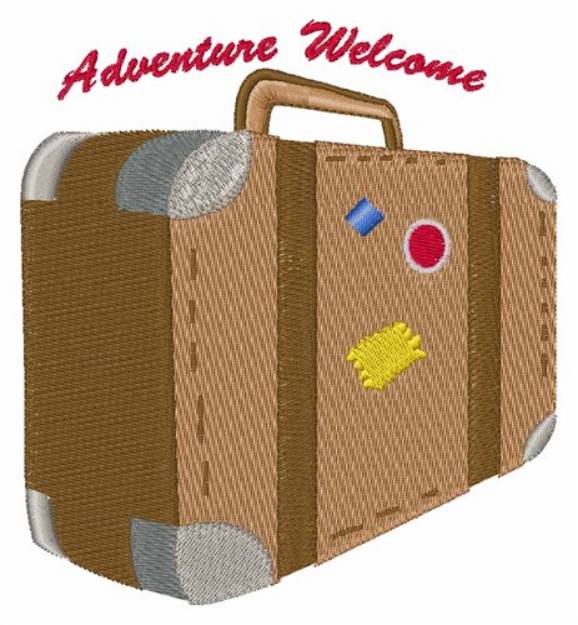 Picture of Adventure Welcome Machine Embroidery Design